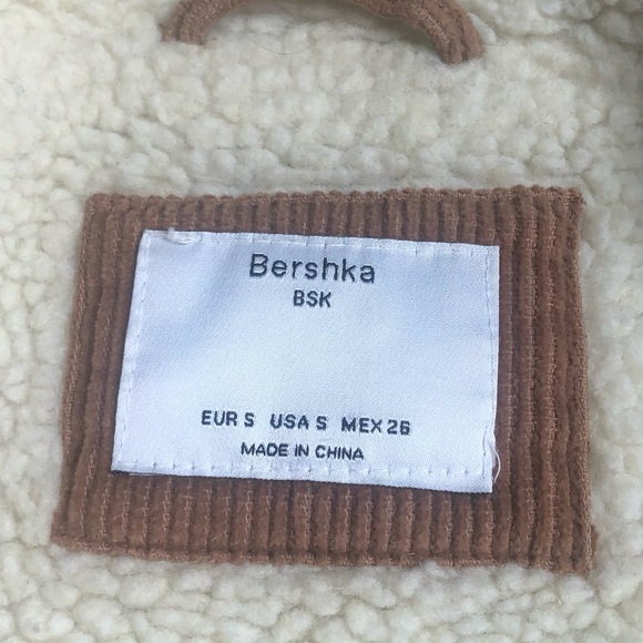 Bershka woman’s corduroy fleece jacket size small - Picture 3 of 11